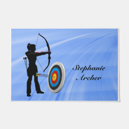 Tapete Archery Sports Female Archer Target personalizar
