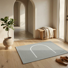 Tapete Architectural Stone Grey Arch Japandi Style Modern