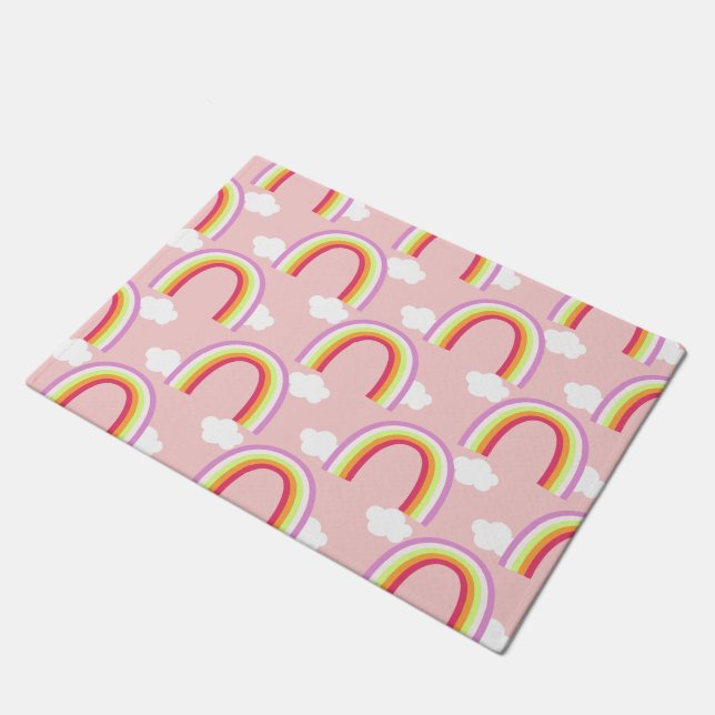 Tapete Arco-íris com Nuvem Rosa (Inclinado)