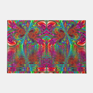 Tapete Arco-Íris Fantasia Paisagem Mosaica Vidro Mantido