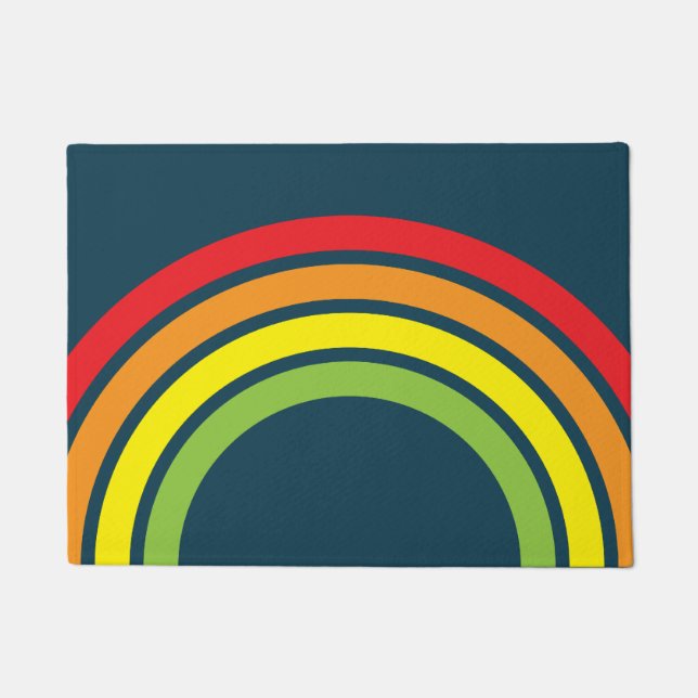 Tapete Arco-Íris Retro Floormat (Frente)