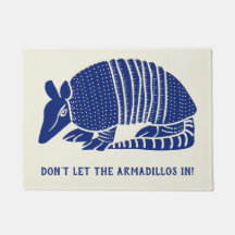 Armadillo Welcome Mat Personalizado Personalizado