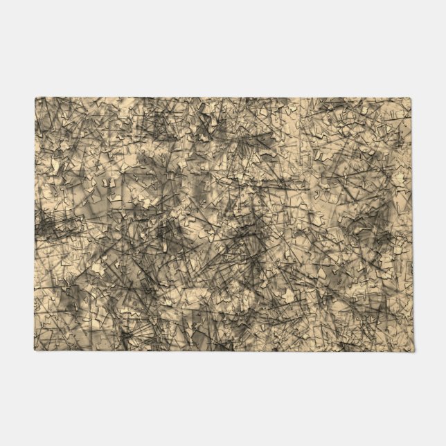 Tapete Arranhões em arranhões em um khaki ligeiramente vi (Frente)