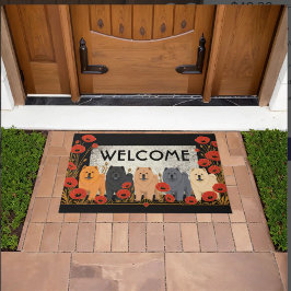 Tapete ART DECO CHOWS Smooth - personalizar texto