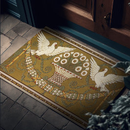 Tapete Art Deco Dourados Doves de Walter Crane