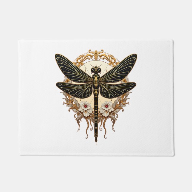 Tapete Art Nouveau Dragonfly Elegante Steampunk (Frente)
