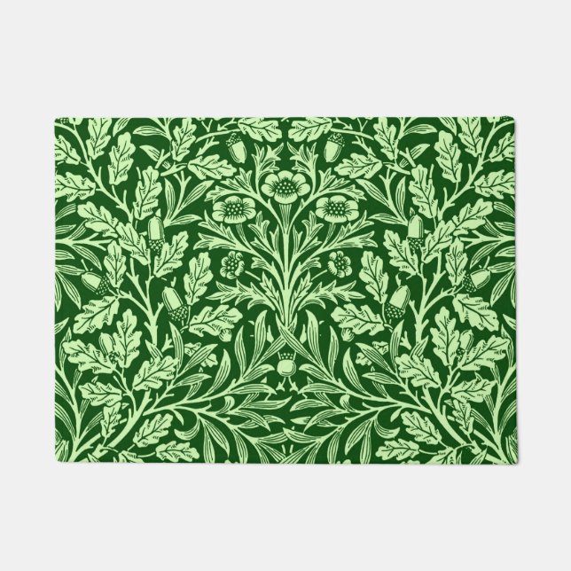 Tapete Art Nouveau Floral Damask, Emerald Green (Frente)