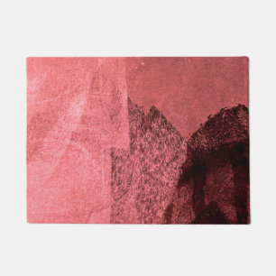 Tapete Arte abstrato de pintura de amor preto rosa vermel