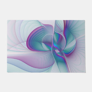Tapete Arte azul cor-de-rosa abstrata moderna do Fractal