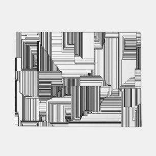 Tapete Arte Deco Preto e Branco