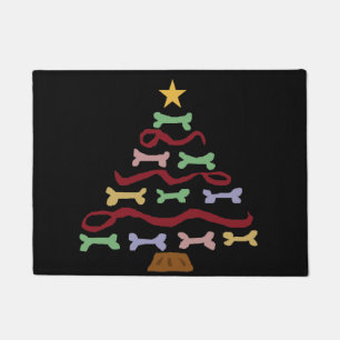 Tapete Arte engraçada da árvore de Natal do biscoito de