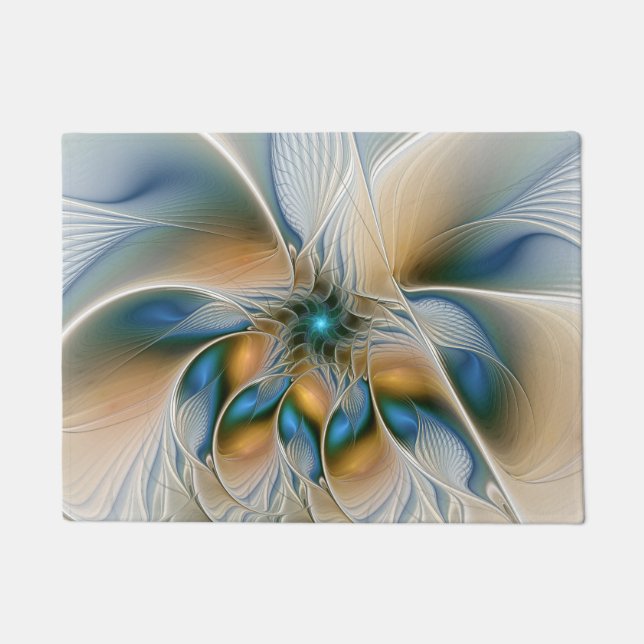 Tapete Arte fractal de fantasia abstrata ascendente com a (Frente)