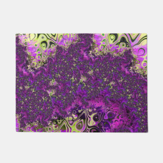 Tapete Arte fractal funky colorido ousado e psicodélico