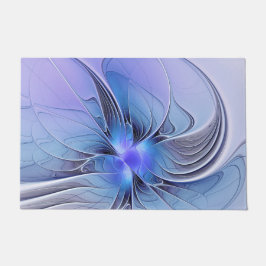 Tapete Arte fractal moderna abstrata azul lavanda