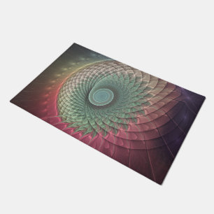 Tapete Arte Fractal Moderna Colorida abstrato Snail