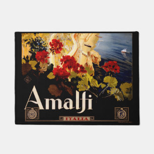 Tapete Arte Gráfico de Poster de Viagem Vintage Amalfi It