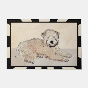 Tapete Arte Wheaten Macio-Revestida do cão da pintura do