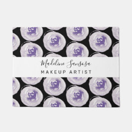 Tapete Artista de Maquiagem Mão Aquarela Papoulas Roxo Pr