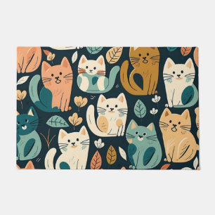 Tapete Artsy Cat Pattern Cute