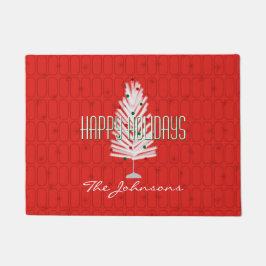 Tapete Árvore de Natal de alumínio, Natal Vermelho