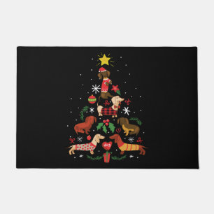 Tapete Árvore de Natal Engraçado Dachshund