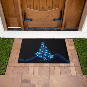 Tapete Árvore de Natal estilizada e brilhante da Slippery