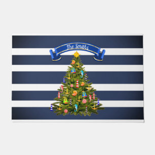Tapete Árvore de Natal Náutica Personalizada
