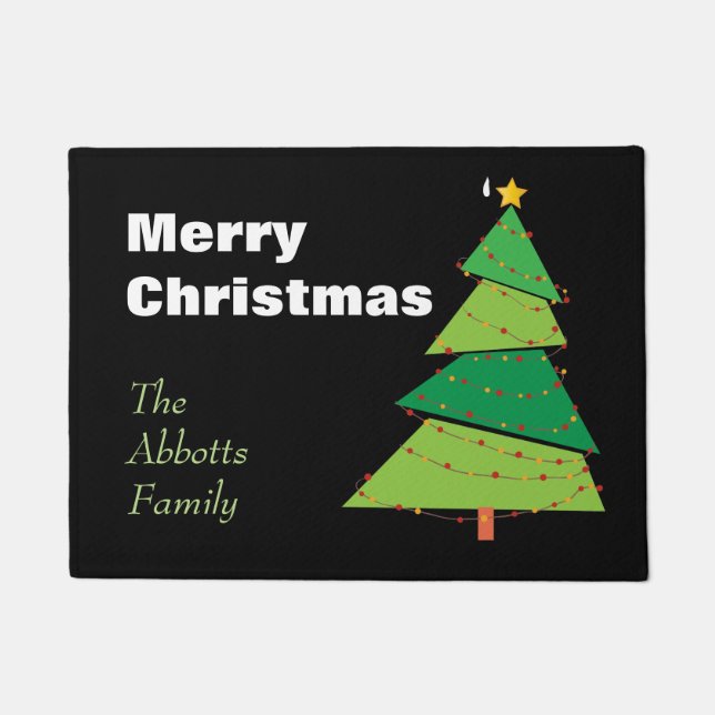 Tapete Árvore de Natal Personalizada (Frente)