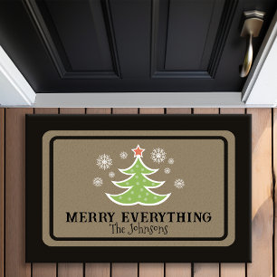 Tapete Árvore de Natal Personalizada Feliz Tudo