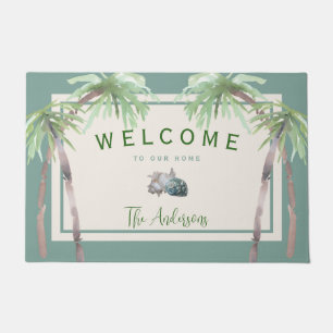 Tapete Árvore de Palm da Beach Personalizada Tropical