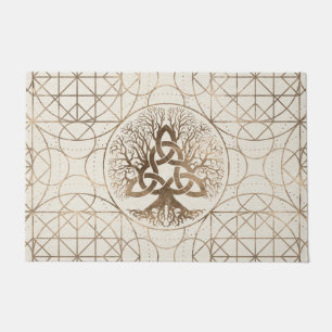Tapete Árvore de vida - Yggdrasil com ouro do Pastel de