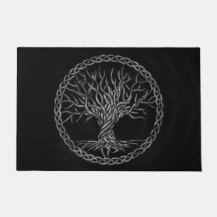 Tapete Árvore de vida - Yggdrasil - grayscale