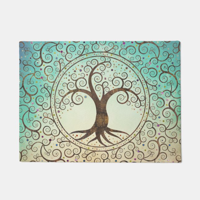 Tapete Árvore Espiral - Yggdrasil (Frente)