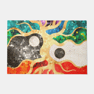 Tapete Árvore Mosaica da Vida - Yin Yang
