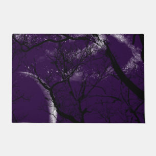 Tapete árvore roxa da lua do abstrato bem-vindo da
