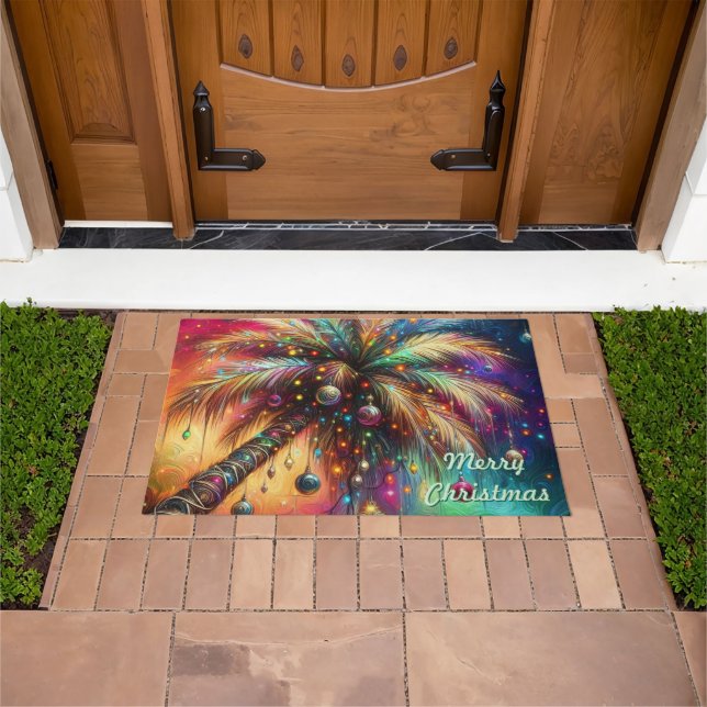 Tapete Árvore Tropical de Natal Whimsso Vivid (Ar livre)