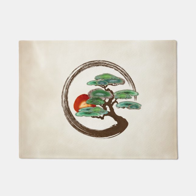 Tapete Árvore Zen Enzo Geode Bonsai na canvas (Frente)