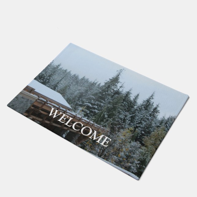 Tapete Árvores Nevadas em Whistler (Inclinado)