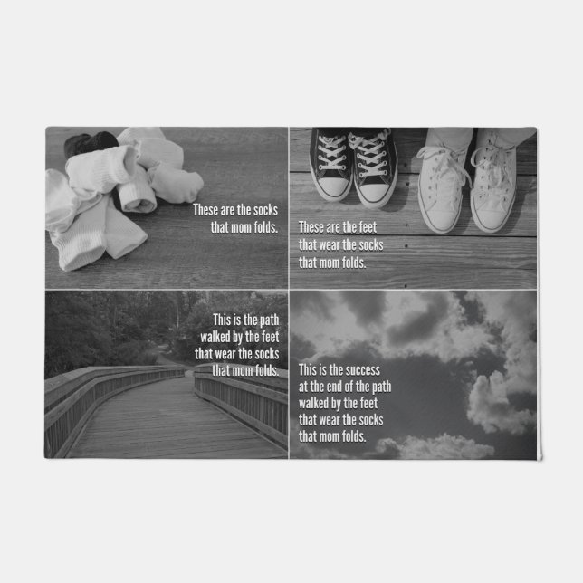 Tapete As meias que a mamã dobra - esteira da lavandaria (Frente)