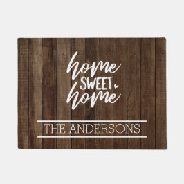 Tapete Aspecto de madeira castanha escura personalizada |