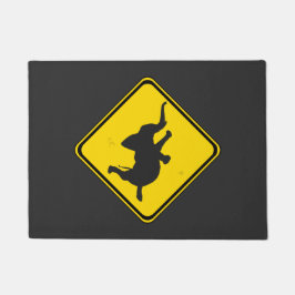 Tapete Atenção à passagem de elefante dançante