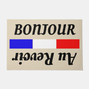 Tapete Au Revoir de Bonjour do francês olá! adeus