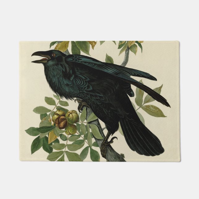 Tapete Audubon Raven Bird Classic Trabalho de arte (Frente)