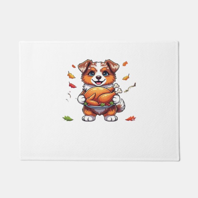 Tapete Aussie 178 Ação de Graças Sobredimensionado T-Shir (Frente)