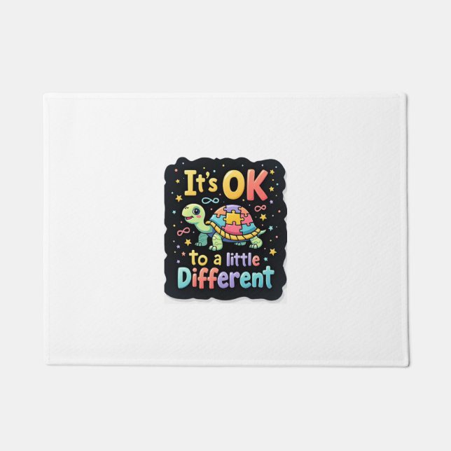 Tapete Autism Awareness It's Ok To Be A Little Different  (Frente)