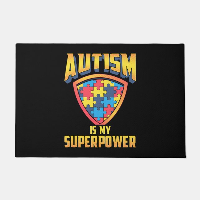 Tapete Autismo É O Meu Super-Quebra-cabeça (Frente)