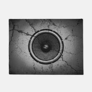 Tapete Auto-falante de música numa parede rachada
