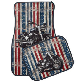 Tapete Automotivo Conjunto de Tapetes de Carro de Moto Patriótico