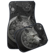 Engrenagens de lobo, carro, tapetes, design, estil