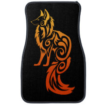 Fox tribal vermelho Kitsune de Firey